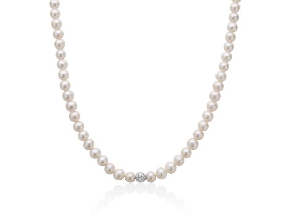 Collana Miluna Donna COLLANE PERLE BOULE E FANTASIA in Oro Perla PCL4979BV - PCL4979BV